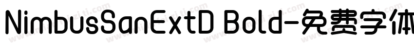 NimbusSanExtD Bold字体转换